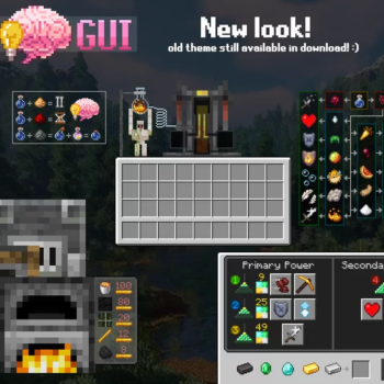 Big Brain GUI - Minecraft 1.19 Mod Resource Pack Texture Download